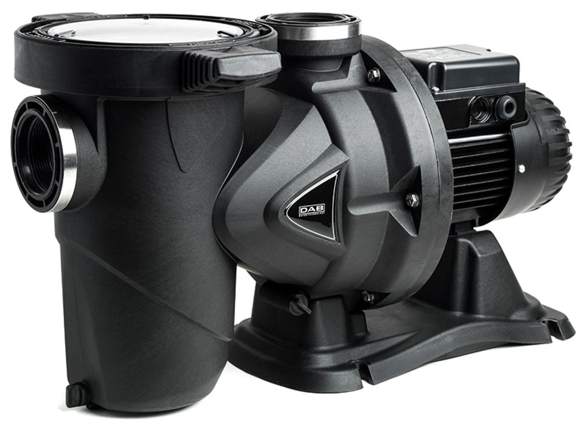 Bomba centrífuga para piscinas residenciales - Filtración eficiente, prefiltro silencioso, sal, cloro, anticorrosión - Monofásica de 2 HP