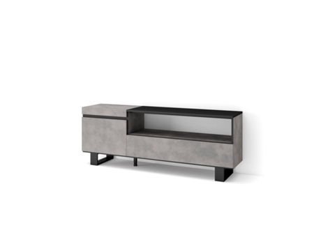 Mueble TV Televisión 150x57x35cm Para TV hasta 65 Diseño industrial Cemento