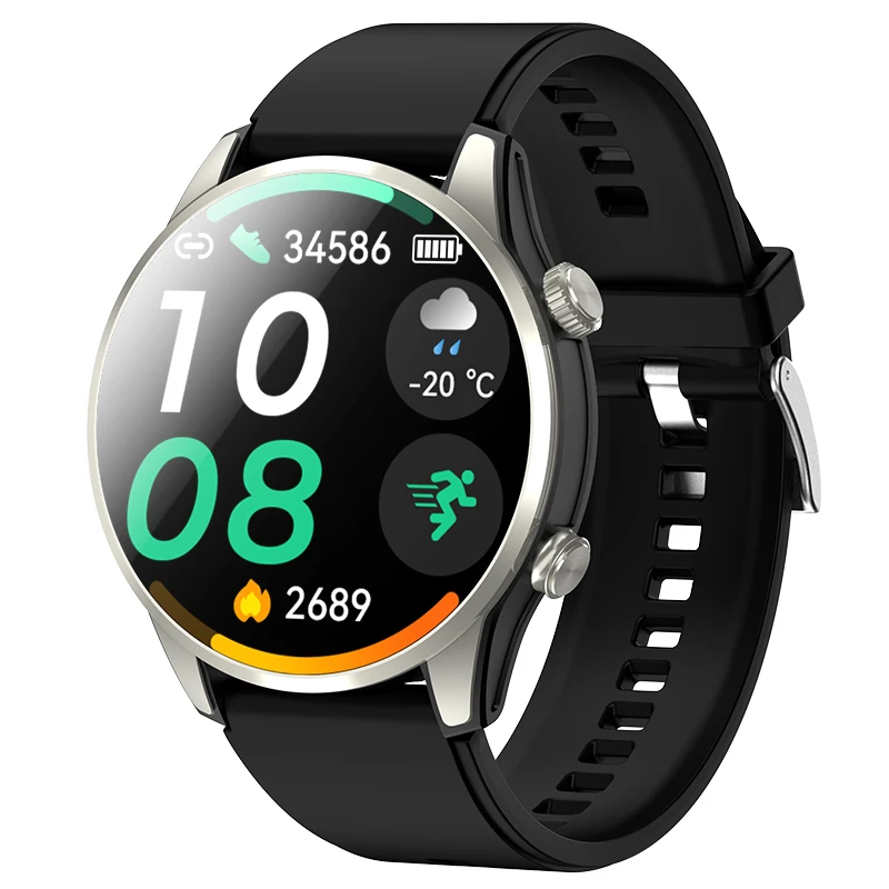 (plata) Reloj Inteligente Con Gps, Posicionamiento Dual Beidou, Pantalla Amoled De 1,43 Pulgadas