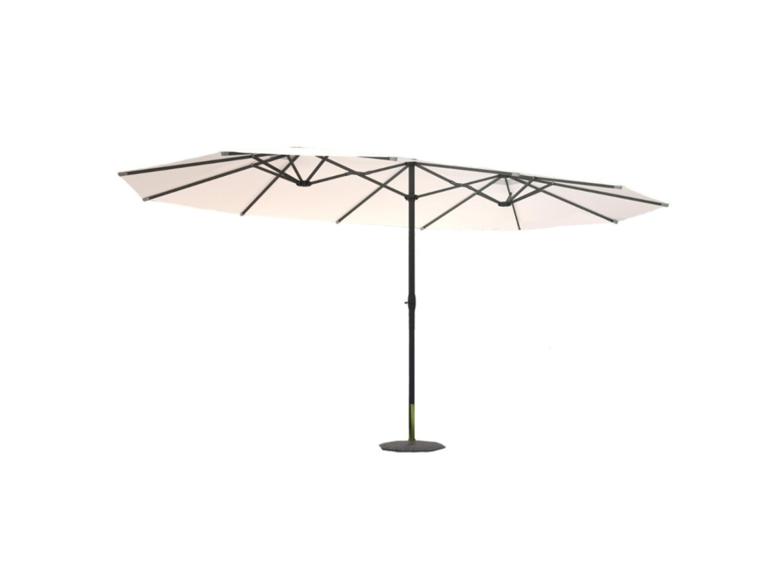 Venice Sombrilla Doble  Recta Ovalada Crudo 2,7 X 4,6 M