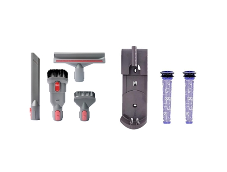 1 Juego de soportes para Dyson V6 Dc58 Dc59 Dc31Dc34 Dc35 y 4 piezas para Dyson V6 V7 V8 V10 Dc24 Dc33 Dc35 Dc39 Dc44, cepillo de repuesto