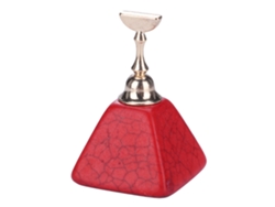 Base de soporte magnética para puntas de uñas para practicar y exhibir herramientas de manicura (roja)
