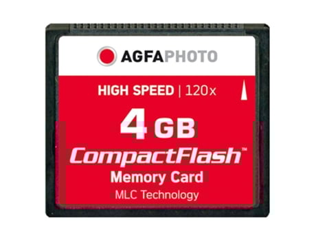 Tarjeta de memoria Agfa Compact Flash 4Gb de alta velocidad 120X Mlc