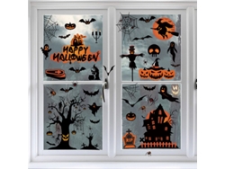 Pegatinas de ventana de Halloween, decoración de fiesta encantada NEVEANCE