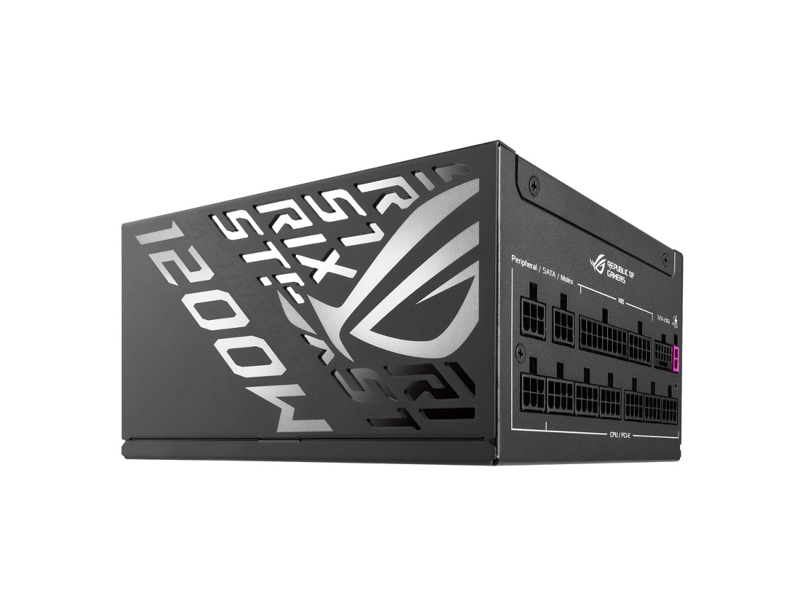Fuente de alimentación para juegos Rog Strix 1200p (1200 W, 204 pines, ATX, color negro) Asus