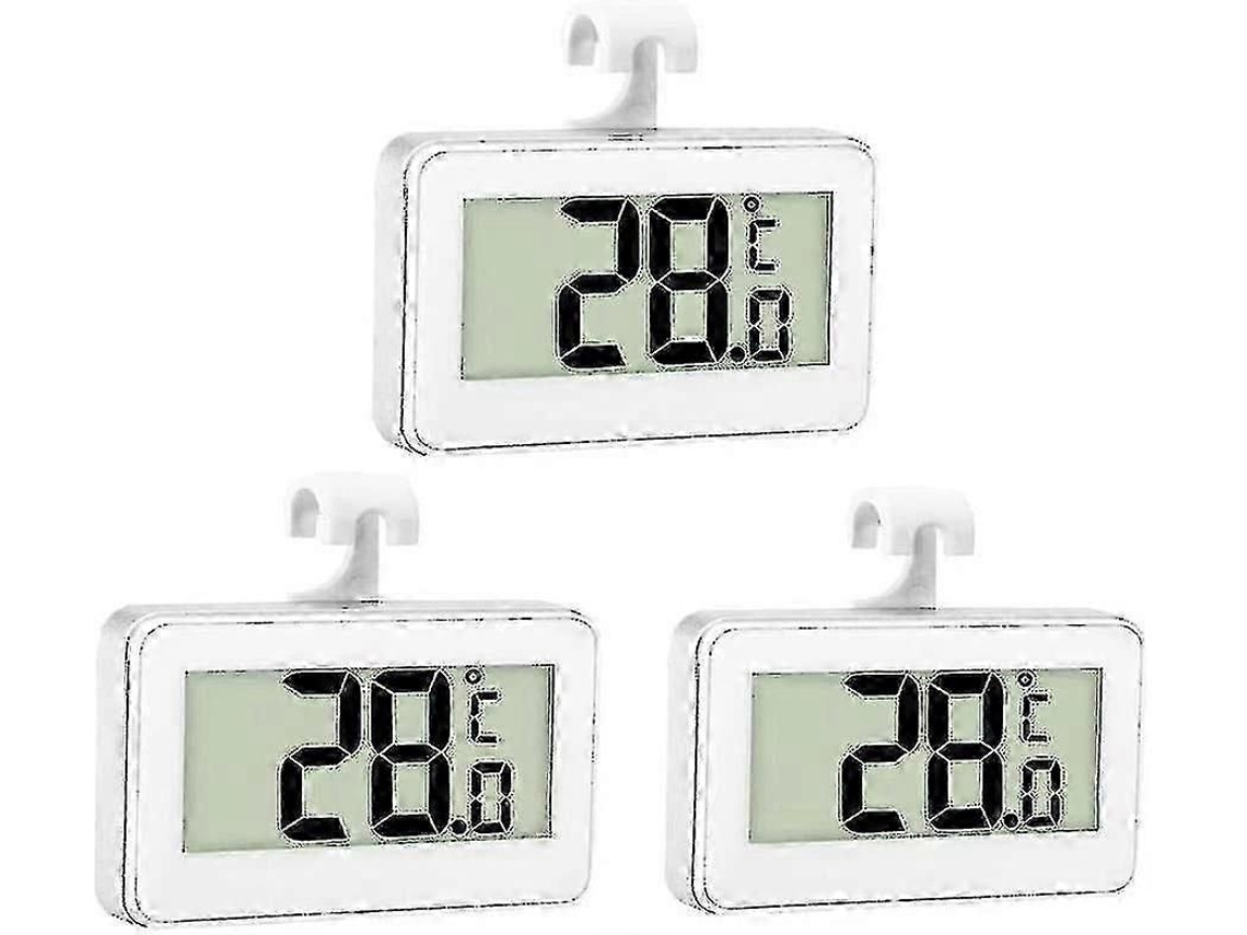3 termómetros digitales para refrigerador, congelador, temperatura ambiente, resistentes al agua, GOKOCO
