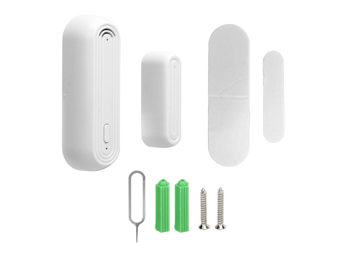 2 Sensores De Alarma Inalámbricos Inteligentes Para Puertas Y Ventanas Con Alerta Antirrobo Wifi Para La Seguridad Del Hogar.