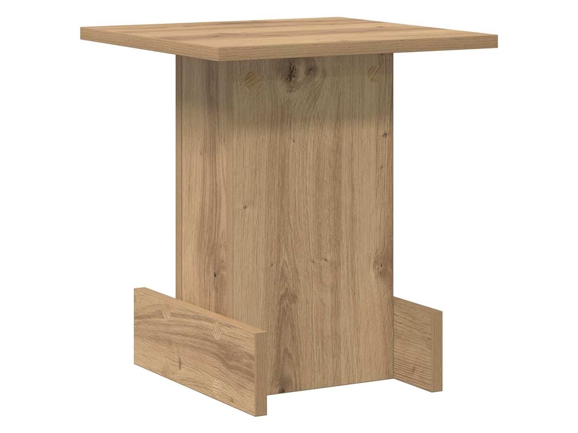 Maison Exclusive - Mesa Auxiliar Roble Artesanal 35,5 X 35 X 40 Cm
