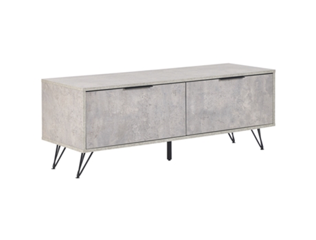 Mueble TV gris/negro 120 x 40 cm BELIANI Halston