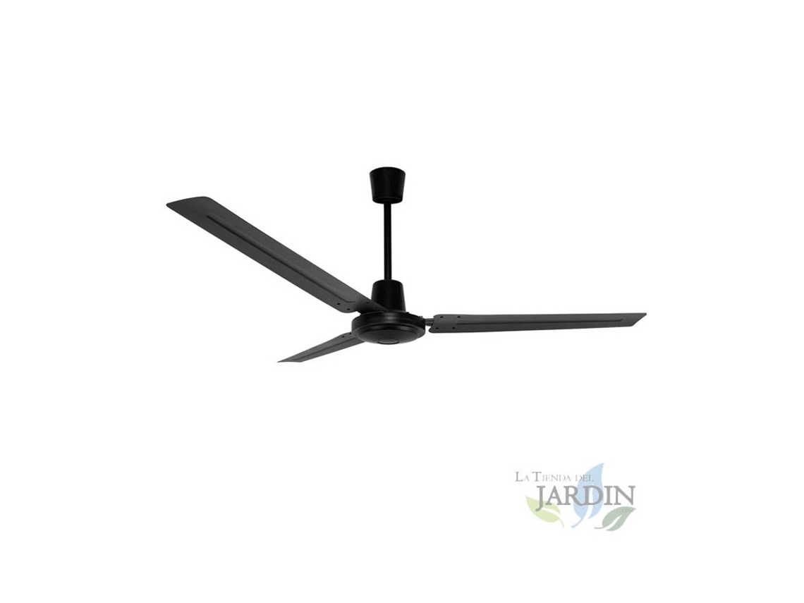 Ventilador de Techo ORBEGOZO de Pared 3 Aspas Metálicas Negro