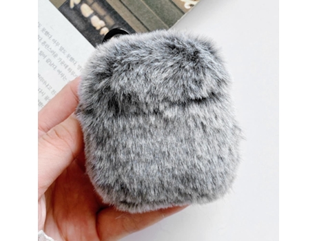Estuche de piel de oreja de conejo suave para Apple Airpods 1 2 Estuche de carga inalámbrico lindo [G]