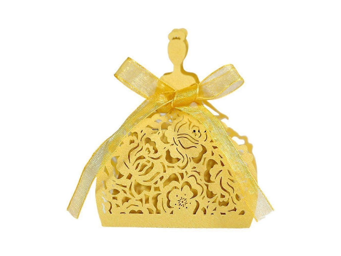 100 cajas huecas para dulces con forma de rosa, ideales para regalos de boda y chocolate. Hengjian
