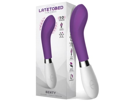 Vibrador Silicona Púrpura LATETOBED