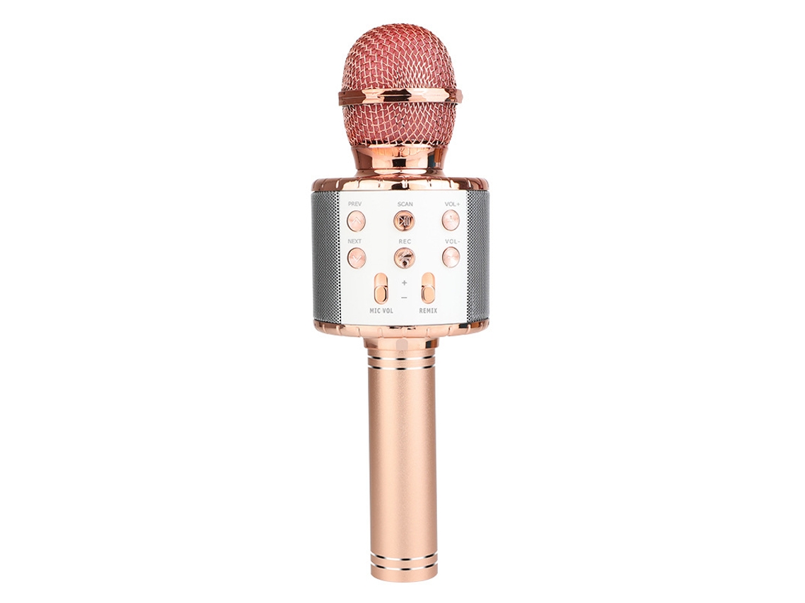 Micrófono De Karaoke Inalámbrico Con Luz Led, Micrófono Portátil Para Niños, Regalo Ideal Para Niñas, Niños Y Adultos.