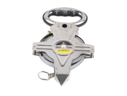 Cinta Métrica De Acero Inoxidable De 50 M Con Mango Ergonómico, Portátil Para Levantamientos Topográficos.