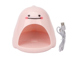 Mini lámpara UV LED para esmalte de uñas con 4 chips USB, color rosa profesional.