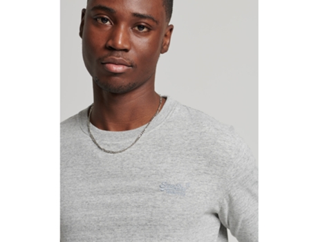 Camiseta para Hombre SUPERDRY (XL - Algodón - Gris)