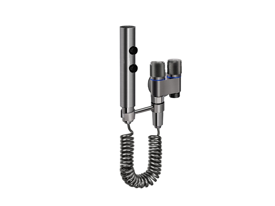 Hidrolimpiadora para inodoro con soporte y dos modos de funcionamiento - Gris