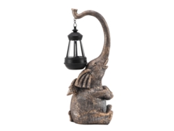 Rebe-estatua De Elefante Con Luz Led Solar Caliente Y Linterna Figuras De Elefante Para Regalo Decoración De Jardín