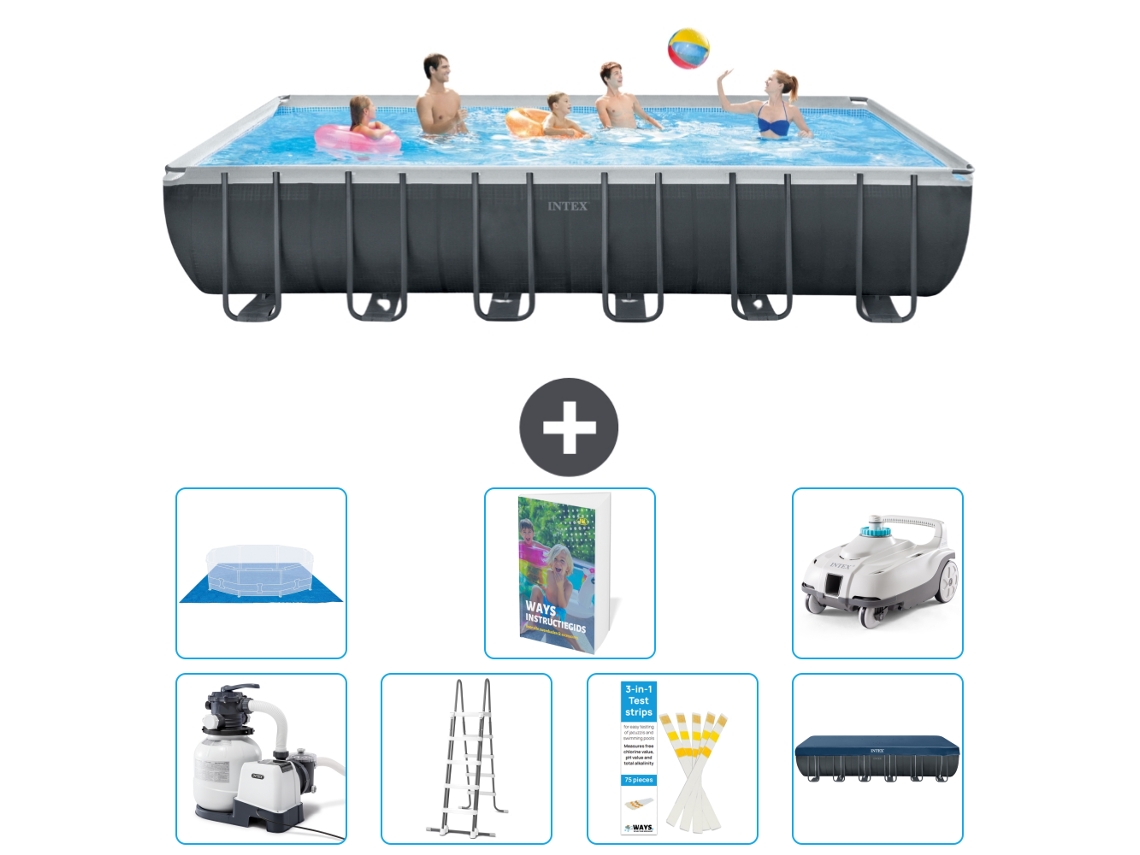 Intex Piscina Ultra Xtr Retangular - 732x366x132 Cm - 8-peças S616
