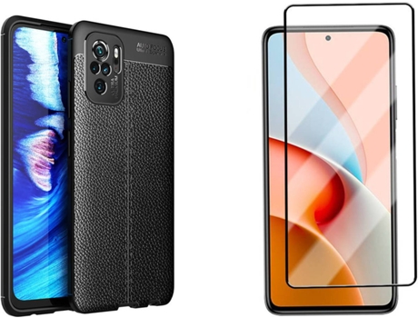 Funda y Protector Xiaomi Redmi Note 10 4G Rugged Leather Negro