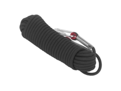 Cuerda estática de escalada de 20 m y 10 mm con ganchos para deportes al aire libre.