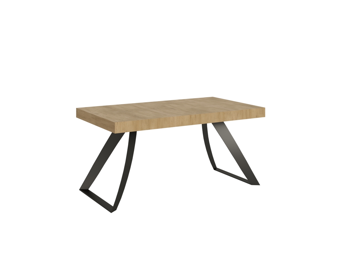Mesa de Comedor ITAMOBY Proxy (90x160/264 - Paneles de Melamina - Roble Natural)