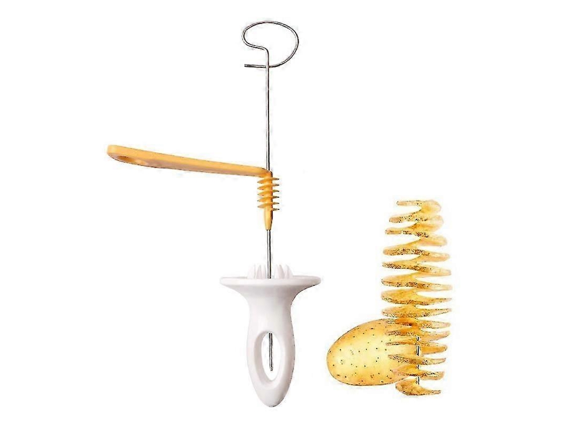 1 cortador de papas en espiral de acero inoxidable para zanahorias, pepinos y barbacoa. Everley891