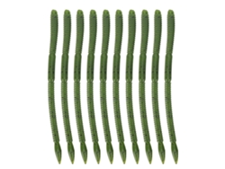 Isca Artificial Isca Lure Isca Mole Drop Shot Minhoca 15cm 10 Peças Com Sabor Camarão, Sal, Uv E Manchas Verdes E Pretas.