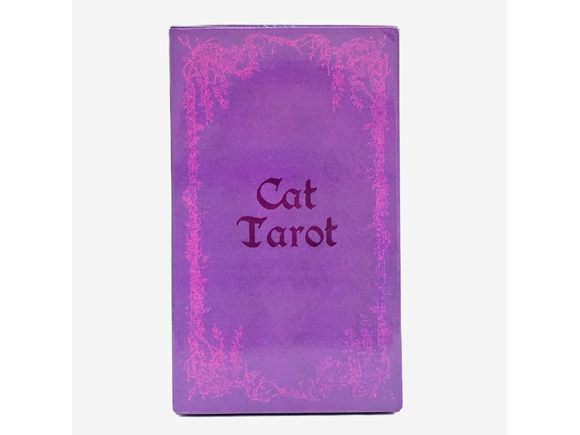 Nuevas Cartas De Tarot De Gatos De 12x7 Pulgadas - Cartas De Tarot De Gatos Purple Mist