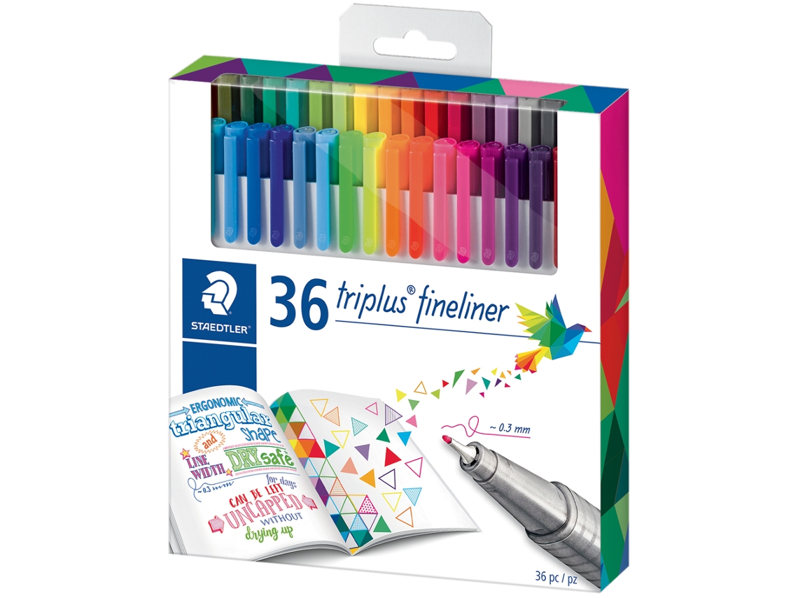 STAEDTLER Fineliner Triplus Caja con 36