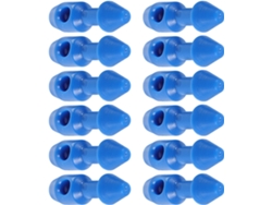 Insertos de plástico azul para palancas de submarino, 12 unidades.