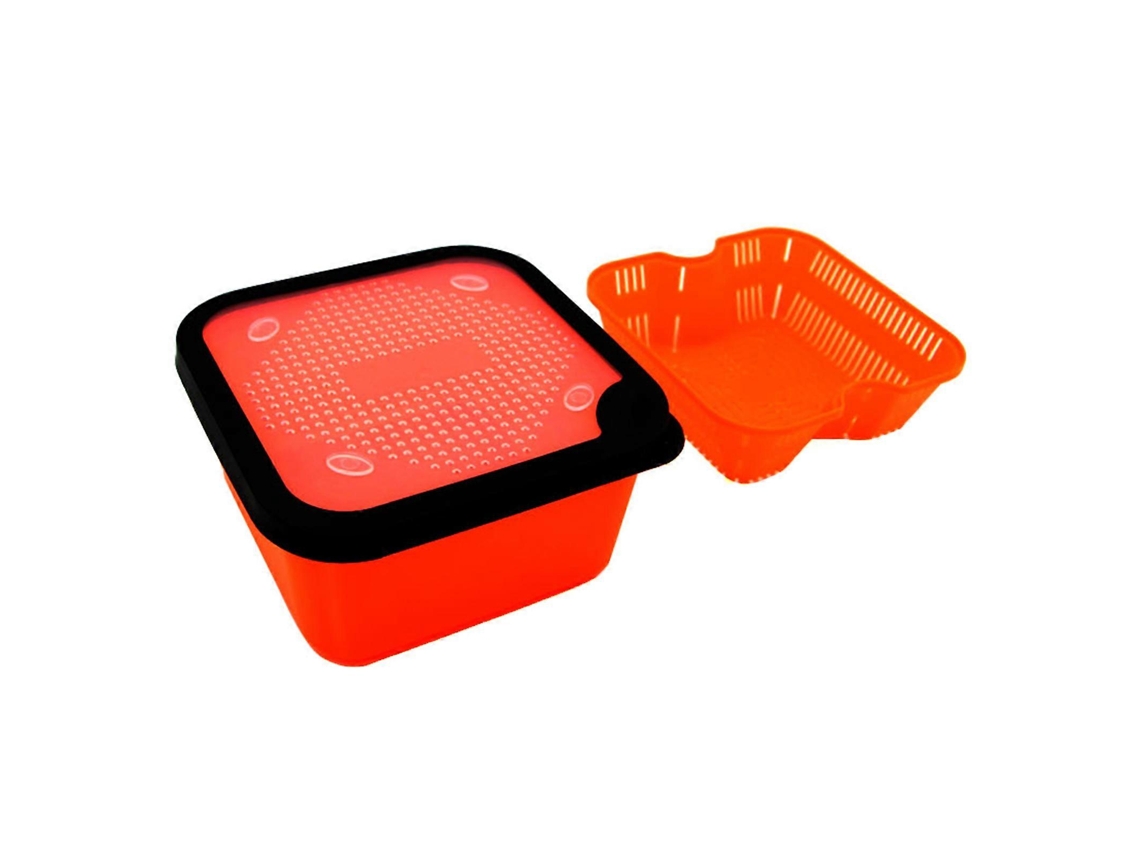 Soporte ventilado de alta resistencia para cebo vivo, ideal para pesca en agua dulce, gusanos y lombrices. Rosewell.