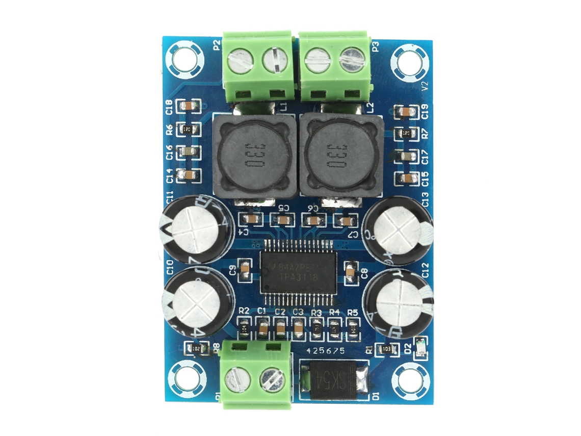 Placa Amplificador Digital Tpa3118 Módulo De Potencia 60w Audio Dc10-24v