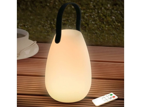 Lámpara de Mesa Recargable para Exterior Led 8 Colores Lámpara de Mesa Inalámbrica Regulable con Control Remoto, 4 Niveles de Atenuación, Ip44 Impe...