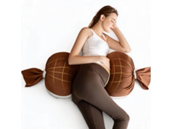 Almohada De Embarazo Ajustable Henten Home Con Soporte De Partículas De Espuma - Marrón
