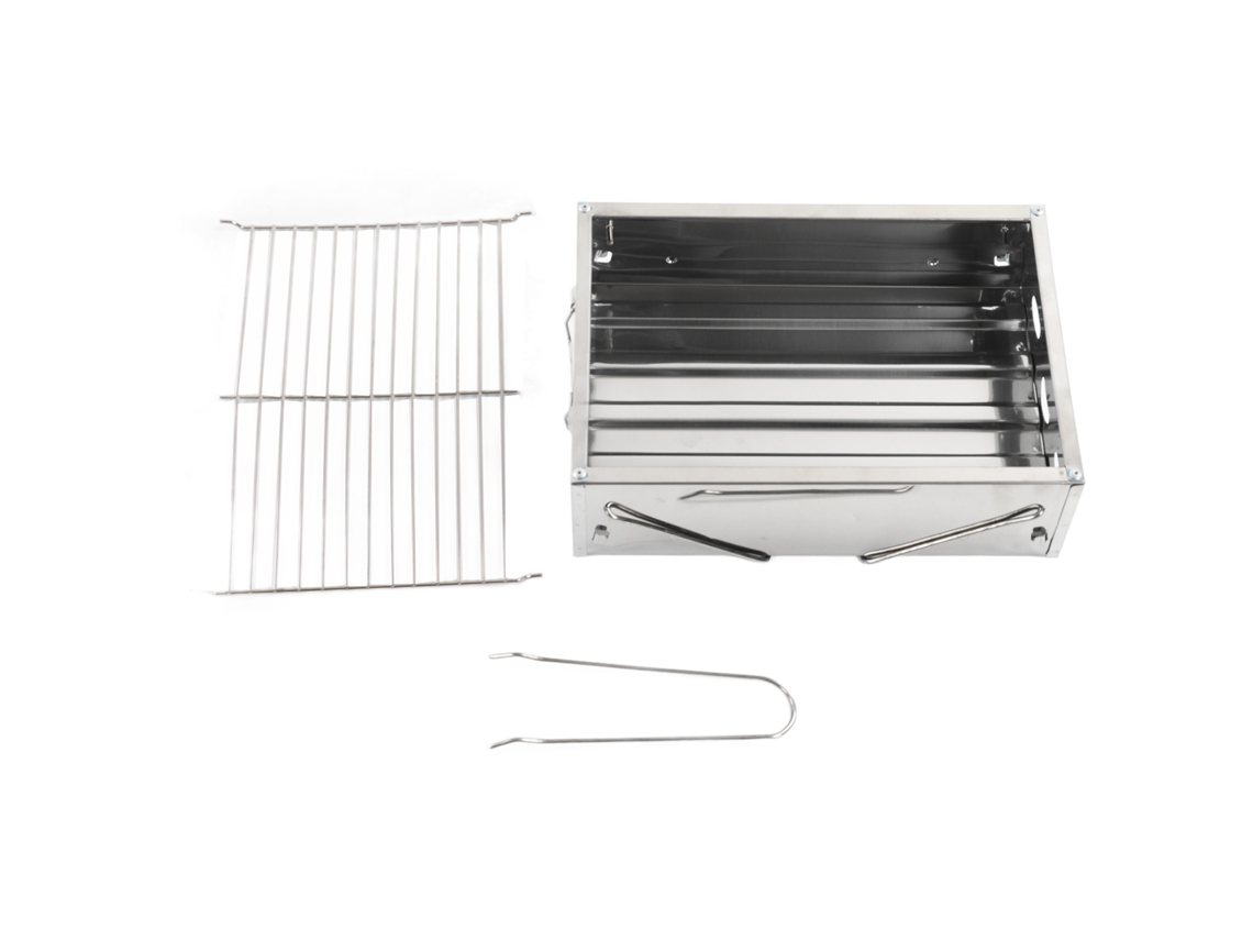 Parrilla Portátil Plegable De Carbón Acero Inoxidable Para Barbacoa Al Aire Libre Picnic Camping
