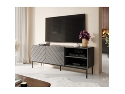 Mueble de TV CAMA MEBLE ABETORTV15ST G Negro Grafito Madera MDF Aglomerado 150x60x42 cm