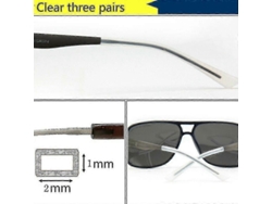 3 pares de tapones de silicona para las patillas, antideslizantes y planos, de repuesto para Rosewell
