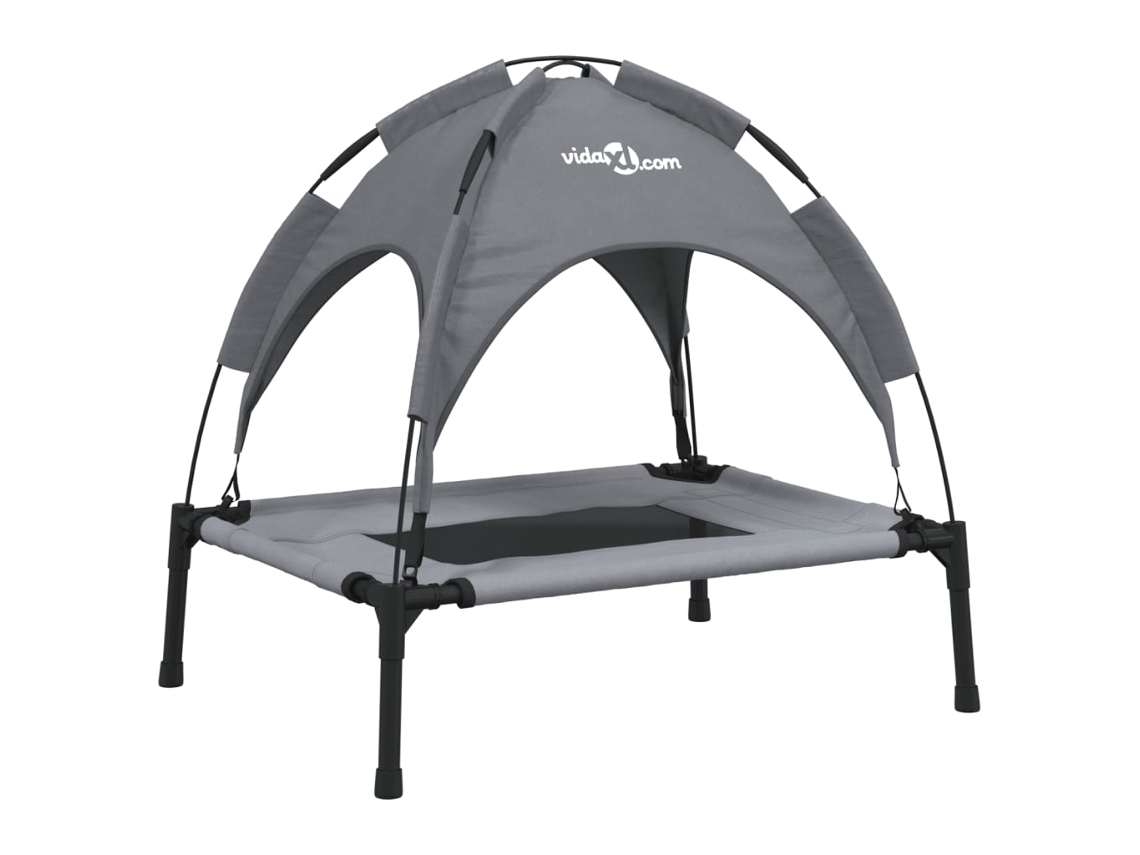 Maison Exclusive - Cama Para Perros Con Dosel Antracita Tela Oxford Y Acero