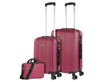 Juego De Maletas Rígidas Abs ITACA Havel fresa (42X63x24 Cm)