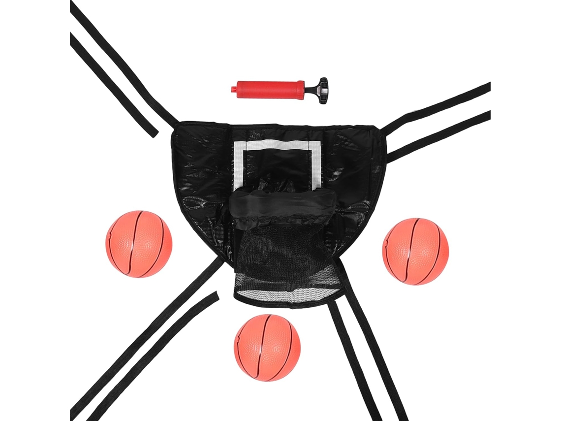 Kit De Aro De Baloncesto Para Trampolín Con Pelota, Accesorio De Aro De Pvc Oxford, Construcción Estable.