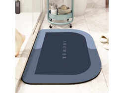 Alfombra de Baño LUUCOZK Antideslizantes Absorbentes Decoración Baño Secado Rápido Oscuro Poliéster Azul (60x90cm)