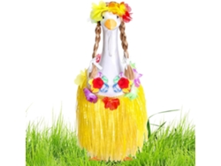 Ropa Para Gansos Atuendo De Animal De Jardín Al Estilo Hawaiano: Accesorios: Bikini, Corona, Falda Para Vacaciones,