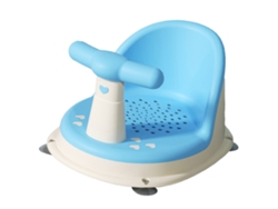 Assento De Banho Para Bebê Ajustável Ergonômico Anti-derrapante Com Ventosas Azul Céu