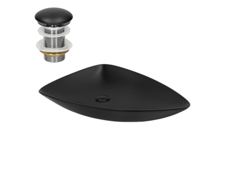 Lavabo ML-DESIGN (69 x 46 x 13 - Cerámica - Negro)