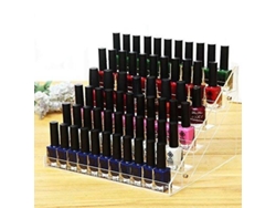Estante Para Esmaltes De Uñas De 6 Niveles Con 48 Frascos - Acrílico Transparente
