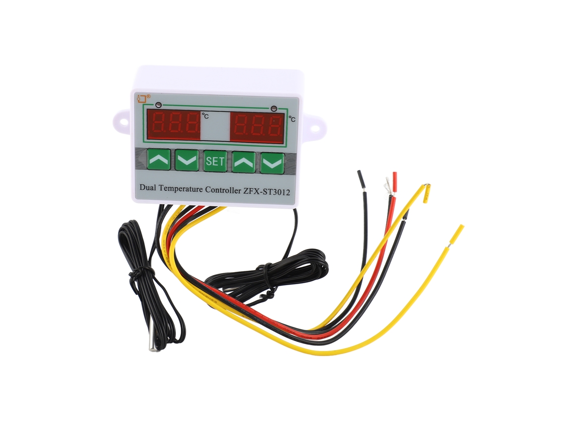 Controlador De Temperatura Digital Inteligente Con Microprocesador De 12 V Y Doble Pantalla.