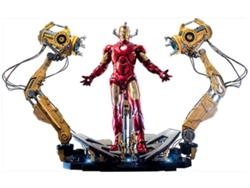 Hot Toys IRON MAN 2 Mark Iv Figura de lujo con pórtico Figura de acción a escala 1:4