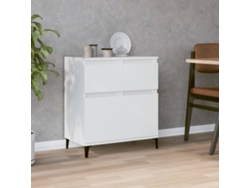 Aparador De Madera Contrachapada Blanco 60x35x70 Cm